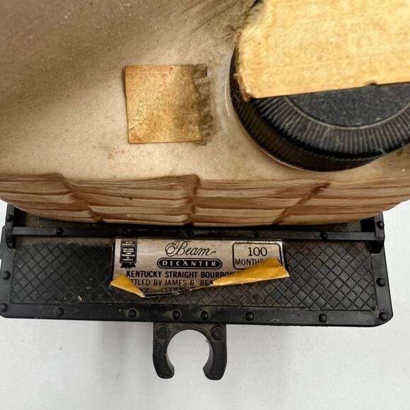 VTG Jersey Western Railway Jim Beam Lumber Car Decanter EMPTY Jim Beam Porcelain - Picture 7 of 10